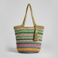 Rio Crochet Stripe Bag view 1