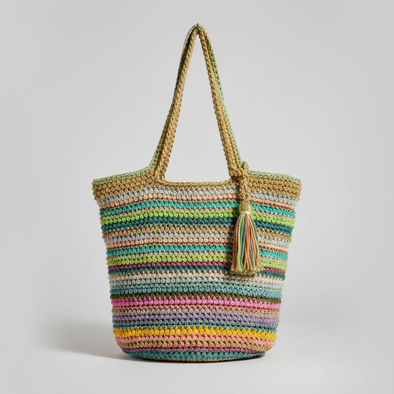 Rio Crochet Stripe Hiver Bag