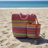 Rio Crochet Stripe Bag view 6
