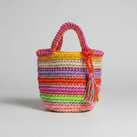 Rio Crochet Stripe Bag view 5