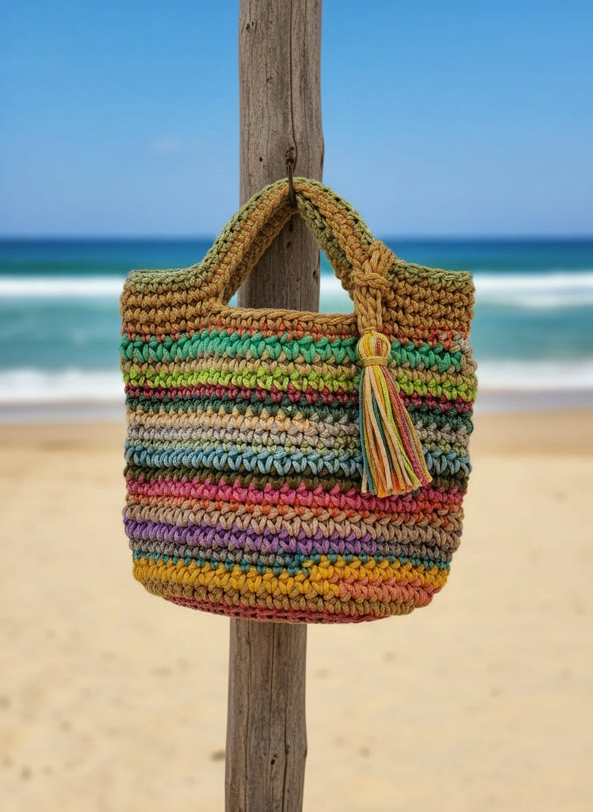 Rio Crochet Stripe Hiver Bag