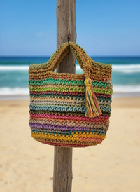 Rio Crochet Stripe Bag view 3
